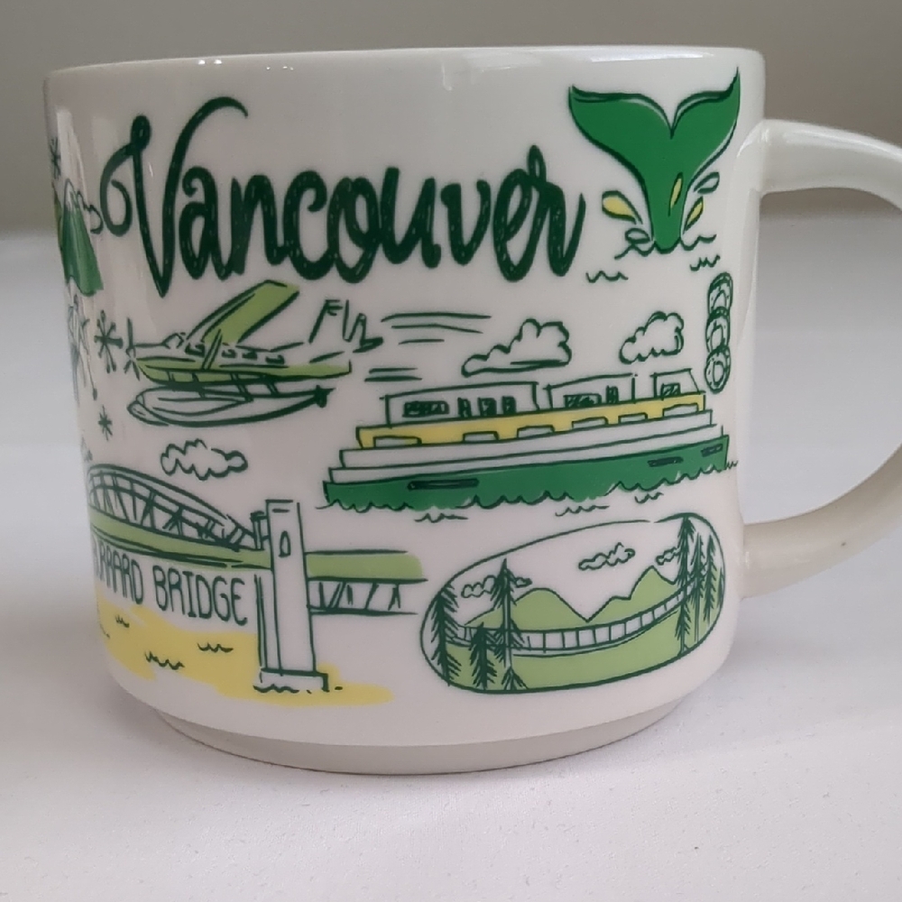 Starbucks Been There Series Vancouver Coffee Tea Mug 14 Oz